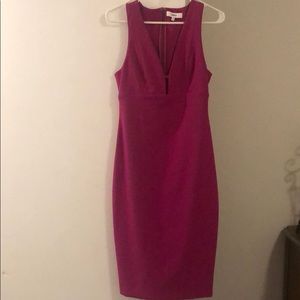 Magenta Likely Dress with Cutouts